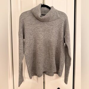 Banana Republic Light Gray Cowl Neck Sweater